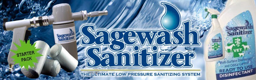 NEW Sagewash Sanitizer Valve System Starter Pack including 2 Sagewash Tablets