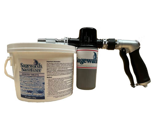 SAGEWASH SANITIZER TRIGGER SYSTEM  COMBO PACK
 Includes 8 Tablets
